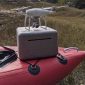 Дрон UAV DJI Phantom 4 Pro та байдарка з ехолотом для виконання батиметричного обстеження ріки Дніпро, Канівське водосховище (фото обладнання)