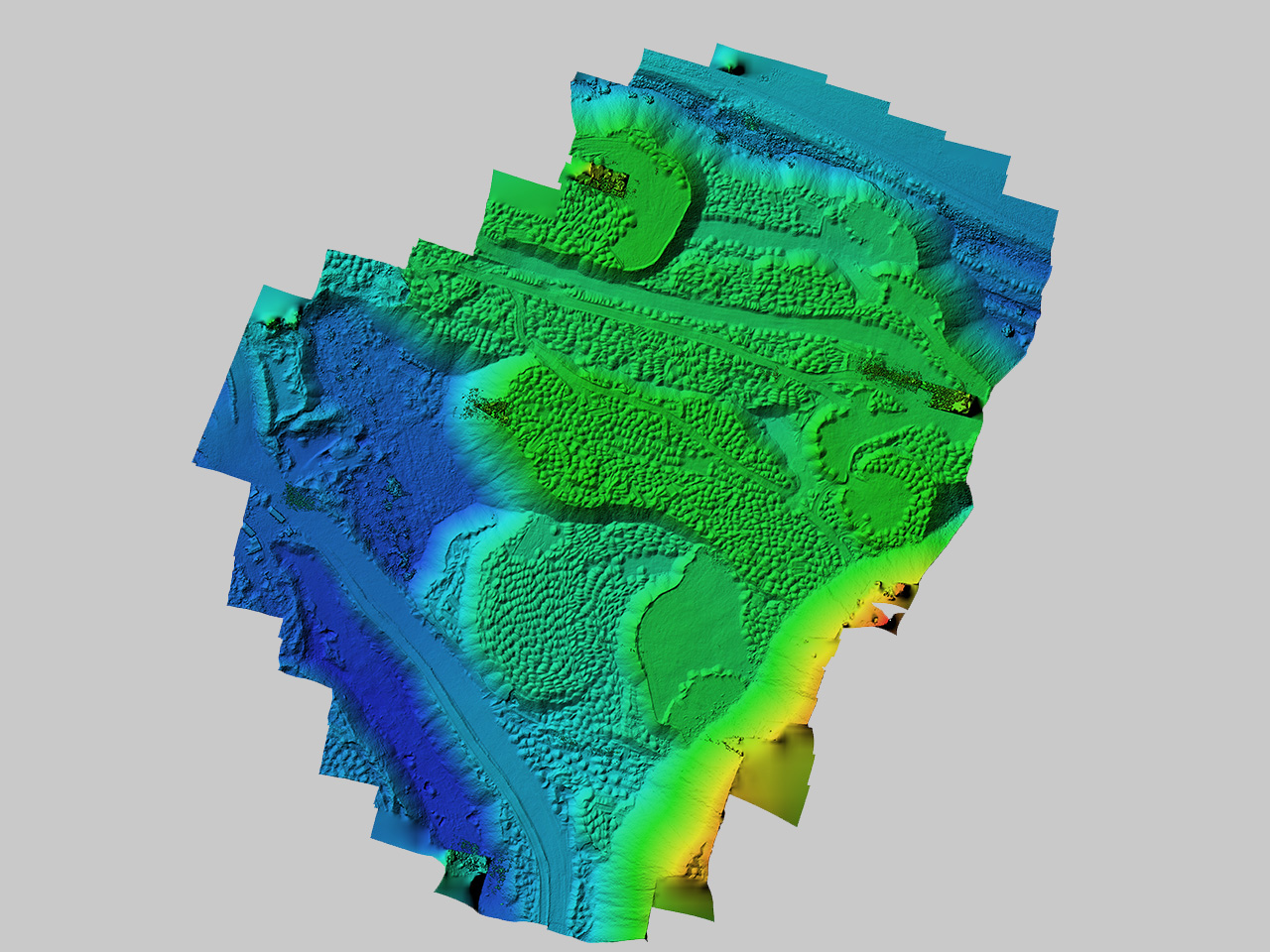 Цифрова модель місцевості ЦММ: DEM - Digital elevation model відкритого кар'єра