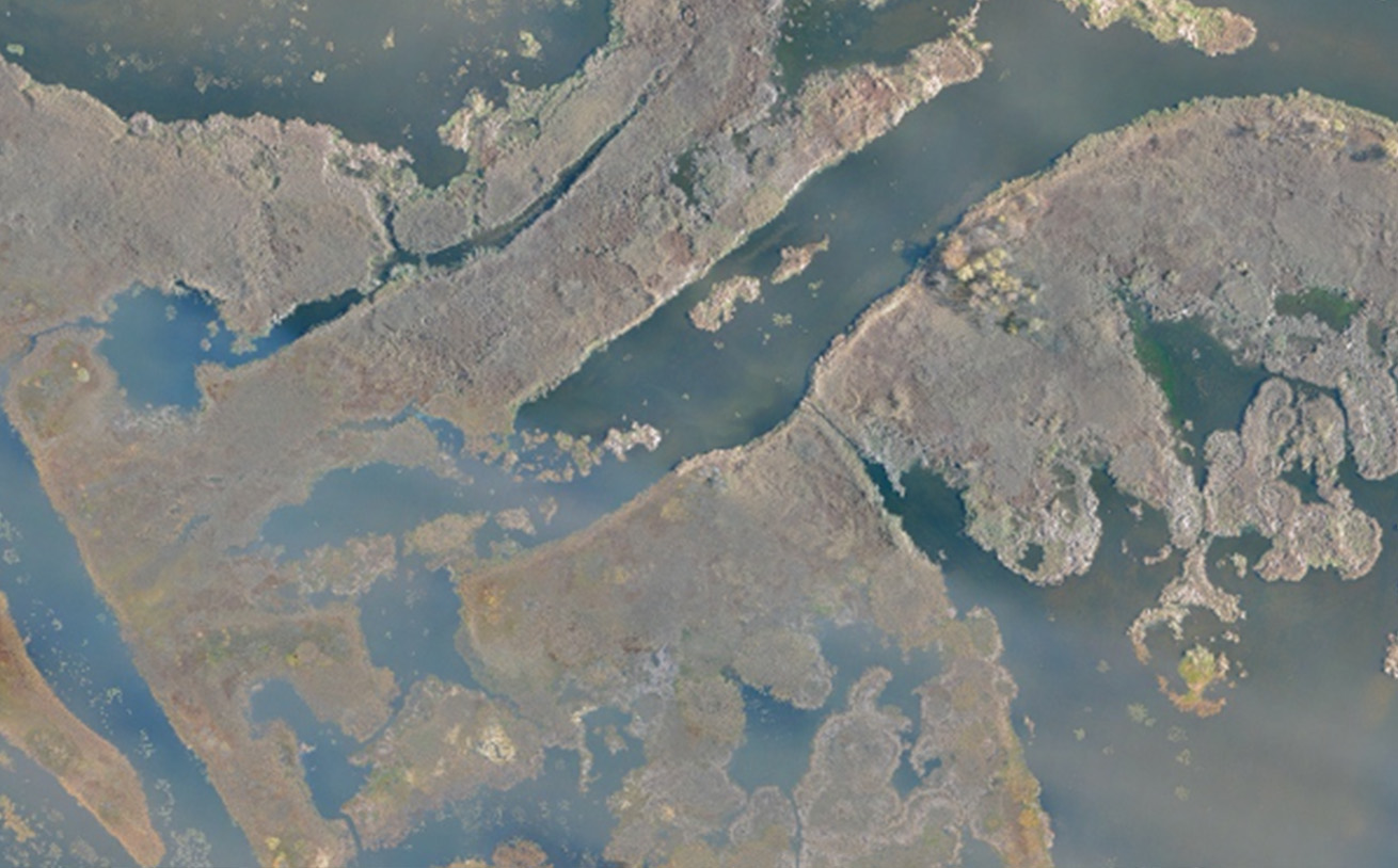 Батиметричне знімання ріки Дніпро, Канівське водосховище, Київ(ортофотознімок)